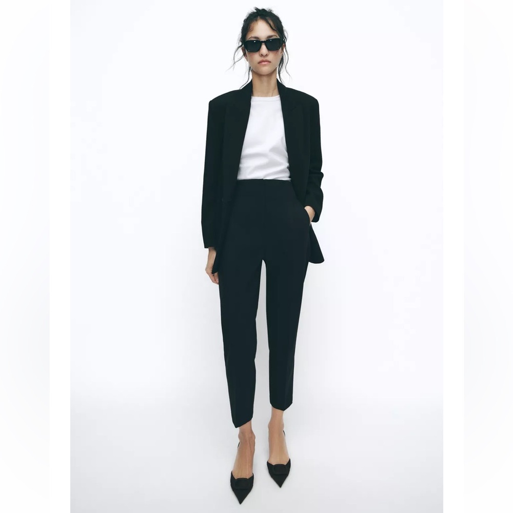 NWT Zara Black High Waisted Pants